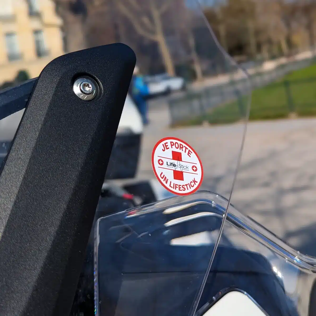 Pack de 4 autocollants "Je porte un LifeStick"